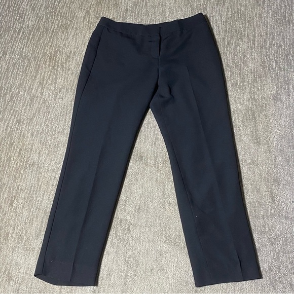 Talbots Signature Dress Pants Women 10 Black Straight MidRise Career Slacks - Picture 1 of 10